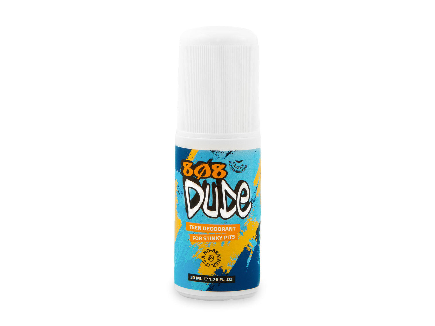 Natural deodorant for teenage boys - 808 Dude No More Stinky Pits aluminium-free roll-on