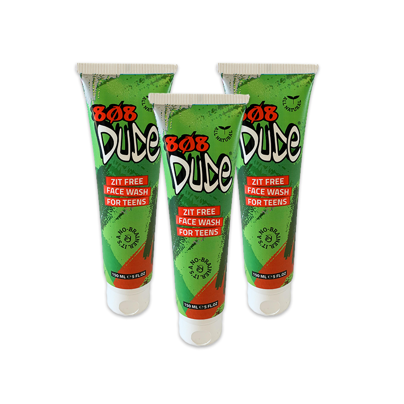 808 Dude 3x Face Wash Pack for Teens